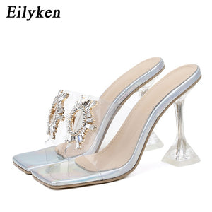 Crystal Sun Flowers High Heels