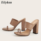 Clip Toe Block Heels