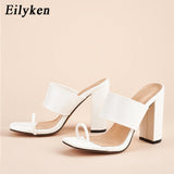 Clip Toe Block Heels