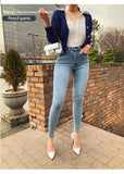 High Waist Stretch Skinny Jeans