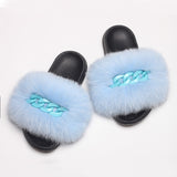 Fluffy Flip Flops Sandals