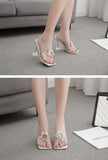 Crystal Sun Flowers High Heels