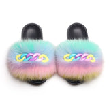 Fluffy Flip Flops Sandals